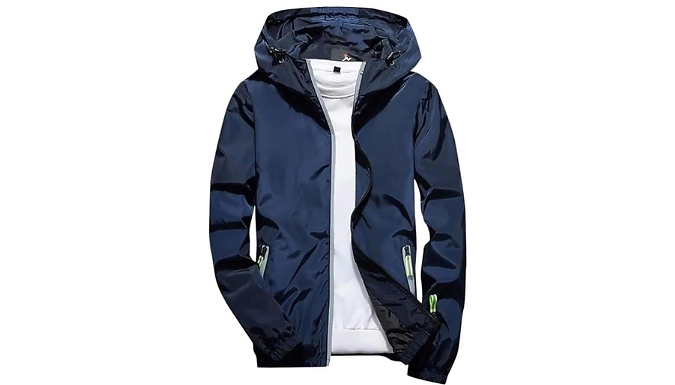 Men's Reflective Hoodie Jacket at Go Groopie