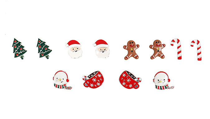 Christmas Stud Earrings Set