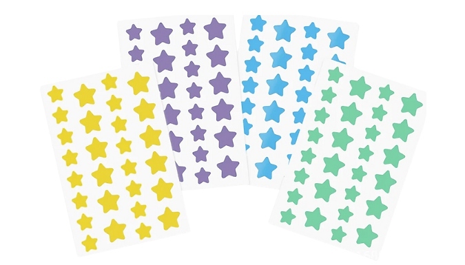 Colourful Face & Skin Spot Stickers - 112 Stickers. at Go Groopie