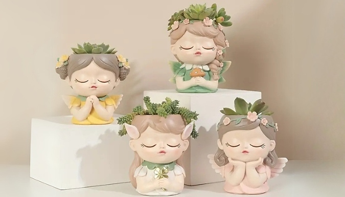 Adorable Fairy Flower Pot - 4 Designs!