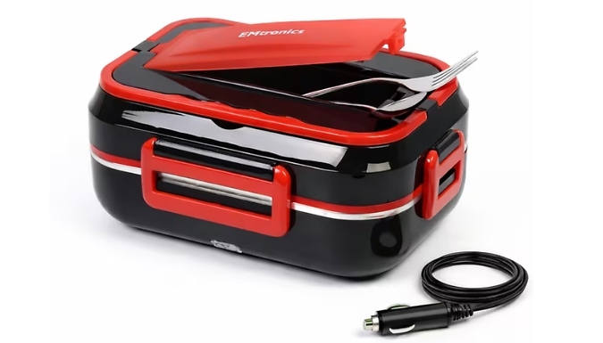 Electric Heated Lunch Box with Cutlery- 3 Colours!