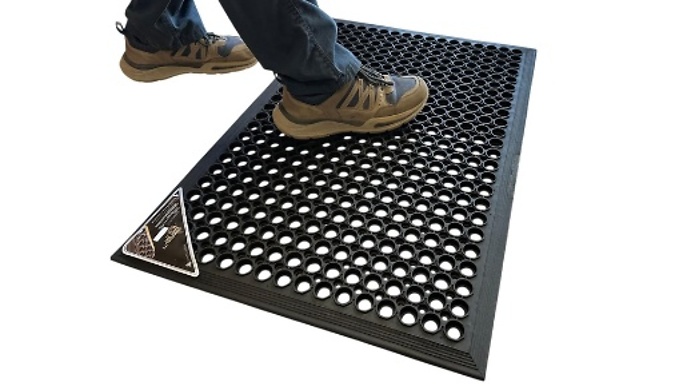 Anti-Slip Outdoor Rubber Door Mat - 2 Sizes