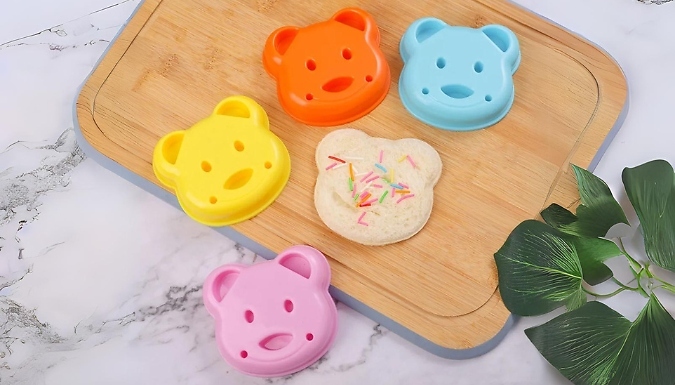 6-Piece Cute Cartoon Sandwich Moulds