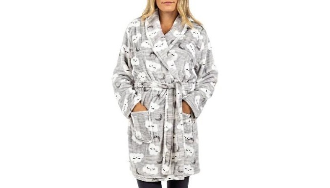 Cloud Print Dressing Gown Robe - 5 Sizes
