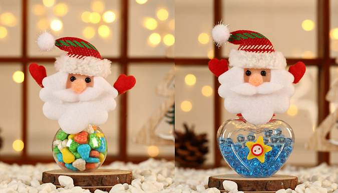 1 or 2 Christmas Candy Jars - 8 Designs