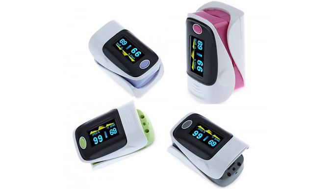 Fingertip Heart Rate Oximeter with LED Screen - 4 Colours