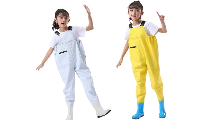 Children's Chest Waders with Boots - 5 Colours, 4 Sizes!