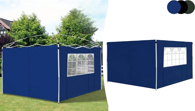 Outsunny 3m Gazebo Replacement Side Panels - Blue, Black or Green