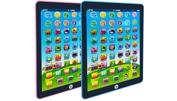 Kid's Electronic Interactive Learning Pad - 2 Colours