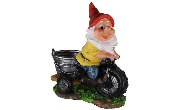 Tricycle Riding Garden Gnome from Go Groopie IE