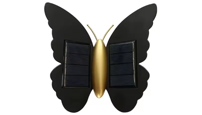 Solar Butterfly or Bat Decorative Wall Light - 2 Colours!