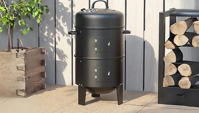 SmokeHouse Triple Chamber Smoker & BBQ Grill