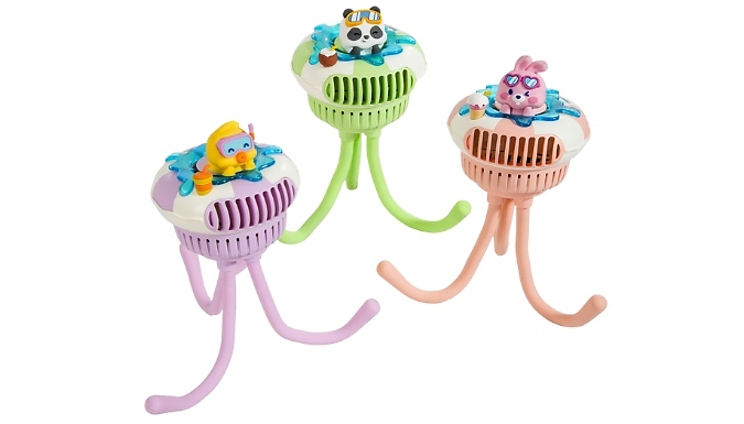 Adjustable Cartoon Fan for Pushchair - 3 Colours!