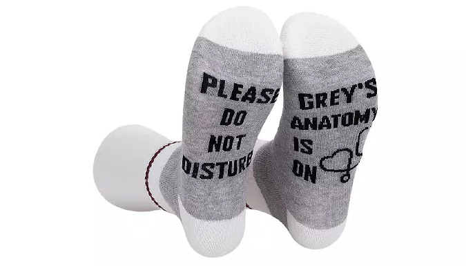Women's Funny 'Please Do Not Disturb' Socks - 3 Colours