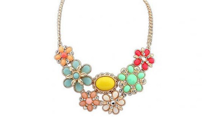 Swarovski Elements Spring Flower Necklace