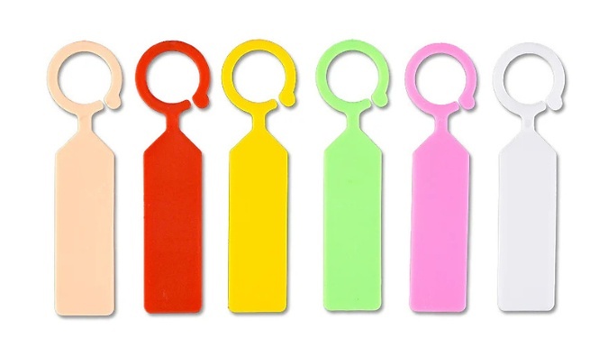 100-Piece Ring-Lock Garden Plant Labels - 8 Colours!