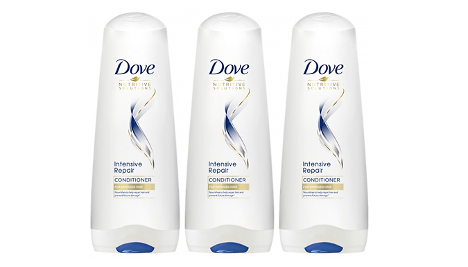 200 or 350ml Dove Intensive Repair Conditioner - 3 or 6-Pack