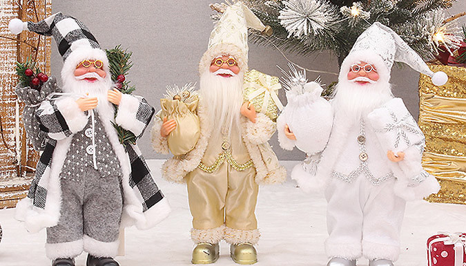 Realistic Santa Claus Christmas Decoration Figures - 6 Designs