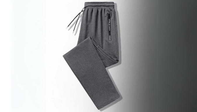 Men's Solid New Sport Cuffed Sweatpants - 3 Colours & 7 Sizes