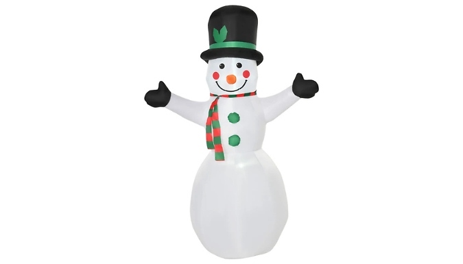 HOMCOM 6.5ft Inflatable LED Snowman