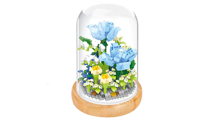 3D DIY Mini Building Block Flower Model - 5 Options