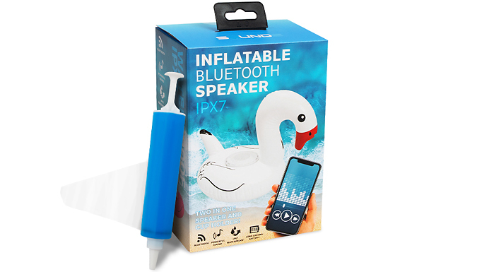 One or Two Inflatable Bluetooth Speakers - 2 Colours