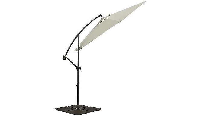 Cantilever Parasol with Cover - 4 Colours & Optional Base