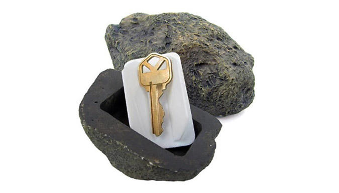 Hide-a-Spare-Key Fake Rock - 1 or 2-Pack