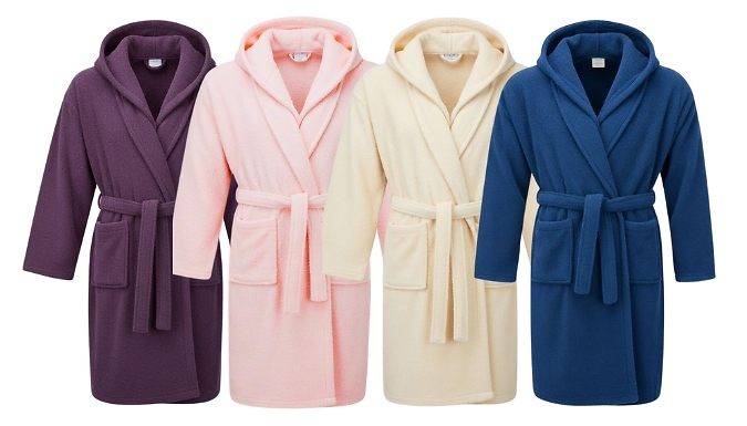 Luxe Egyptian Cotton Towelling Bath Robe - 8 Colours & 2 Designs!