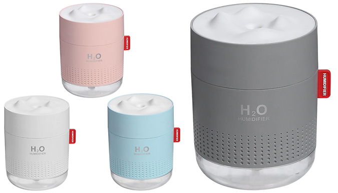 Mini 500ml Misting Humidifier with LED Light - 4 Colours