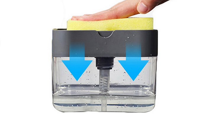 2-in-1 Soap Dispensing Sponge Holder - 2 Colours