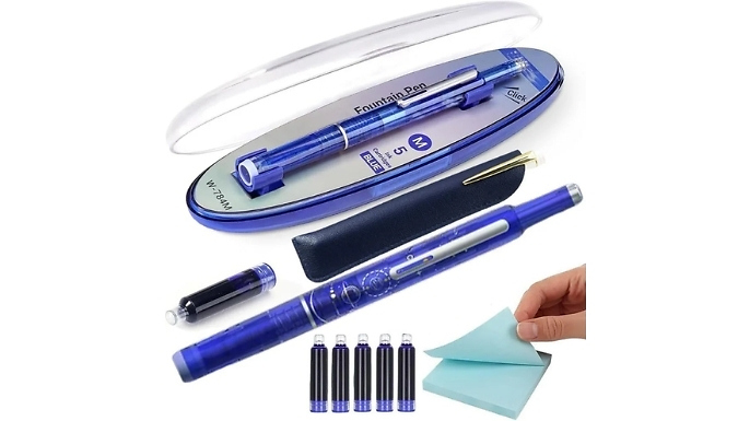 Retractable Fountain Pen Set - 4 Colours!