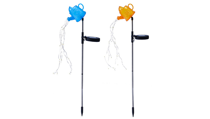 Solar-Powered Watering Can Garden Light - 2 Colours