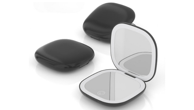 LED Magnifying Travel Makeup Mirror