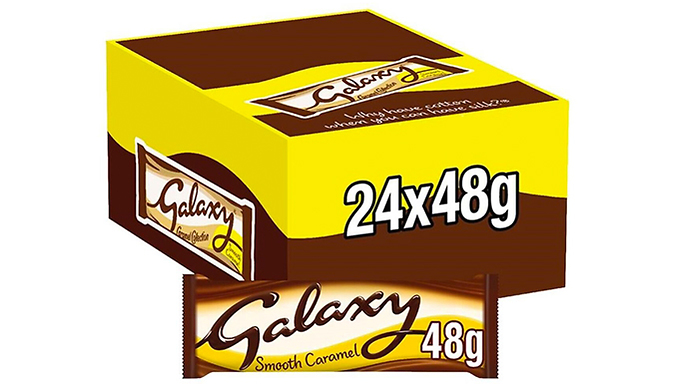 24-Pack Galaxy Chocolate Bar in 3 Flavours - 75p Per Bar!