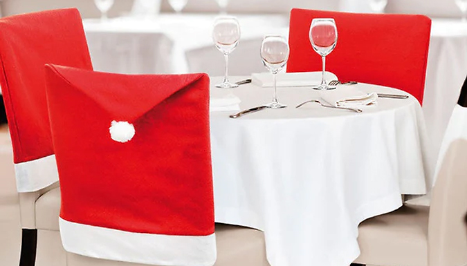 2, 4, or 6-Pack Christmas Dining Chair Covers