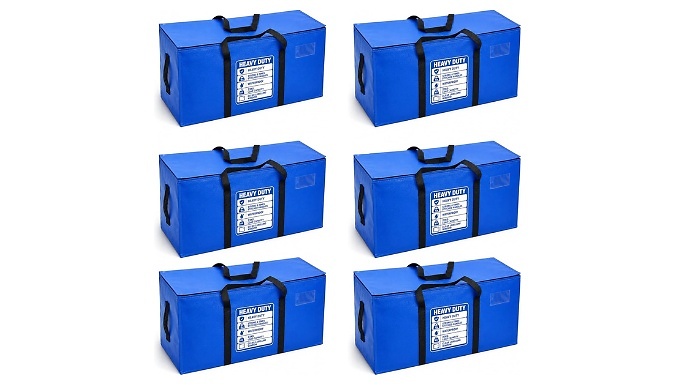 Heavy Duty Waterproof Storage Bags - 6 Pack