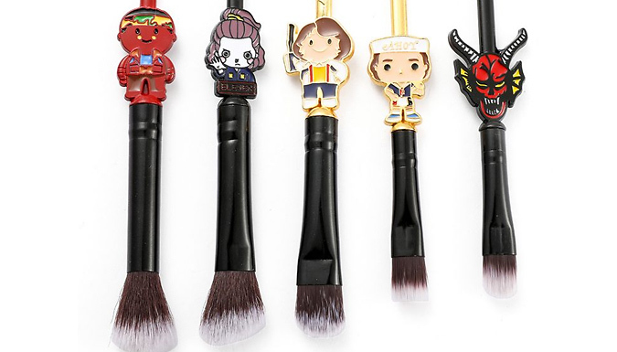 5-Piece 80's Inspired Character Makeup Brush Set