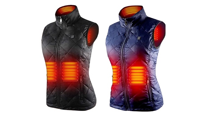 Women's Fitted USB Heated Gilet - 4 or 9 Heating Zones!