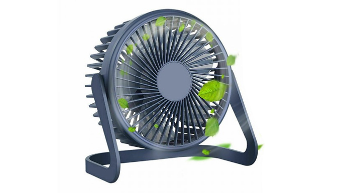 Portable 3-Speed Adjustable Desk Fan - 3 Colours