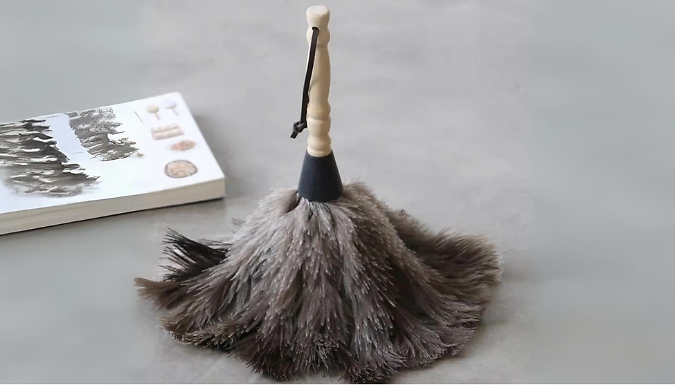 Anti-static Feather Duster with Wooden Handle