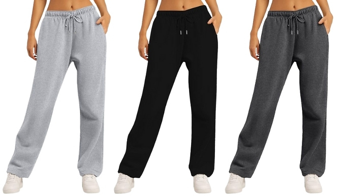3 Pairs of Women's Casual Drawstring Joggers - 5 Colours Combinations, 6 Sizes!
