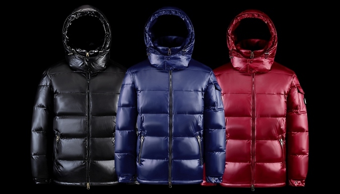 Men's Glossy Puffer Jacket Coat - 3 Colours, 4 Sizes!