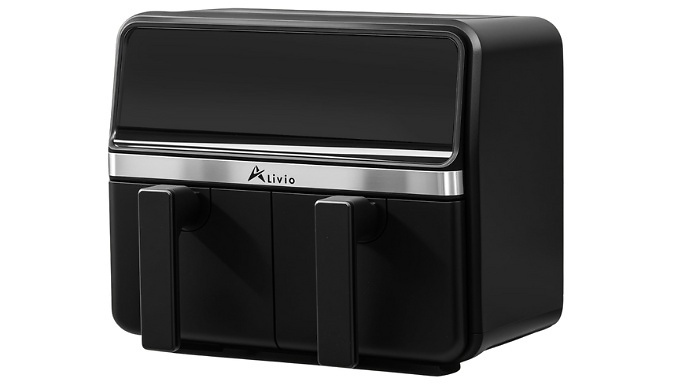 Alivio 9L Dual Basket Air Fryer with LED Touch Screen