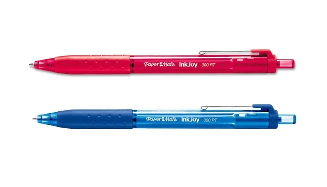 1, 5 or 10-Pack of Paper Mate InkJoy 300 Retractable Pens- 2 Colours