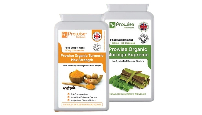 Multipurpose Turmeric & General Wellbeing Moringa Capsules - Bundle Deal!