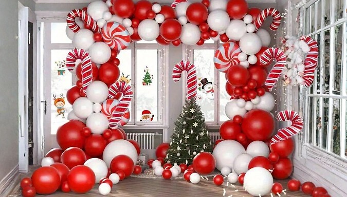 Christmas Balloon Garland Arch Kit - 109-Piece!