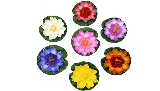 Artificial Lotus Flower - 1, 2 or 4-Pack