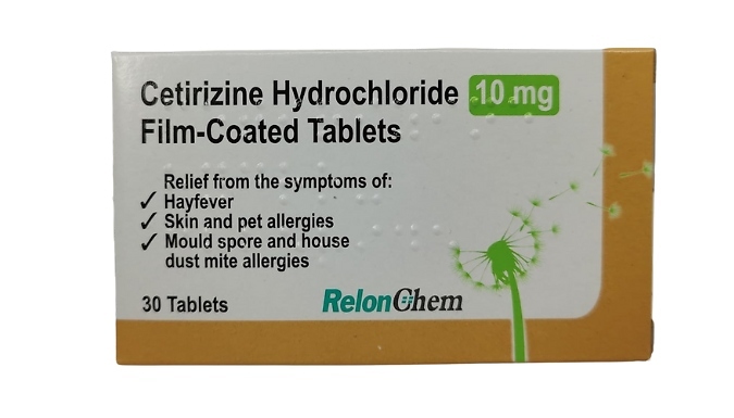 Hay Fever Relief Cetirizine 10mg Tablets - 1 to 12 Month Supply!