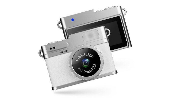 1080p Mini Retro-Style Camera With 4K Screen - 4 Colours!